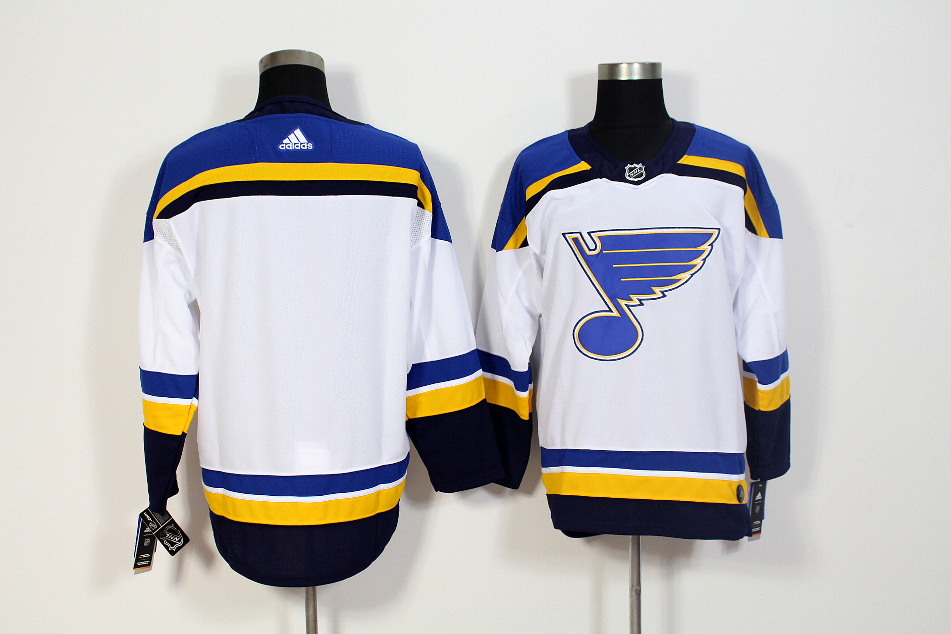 Men's St. Louis Blues White Stitched NHL Jersey